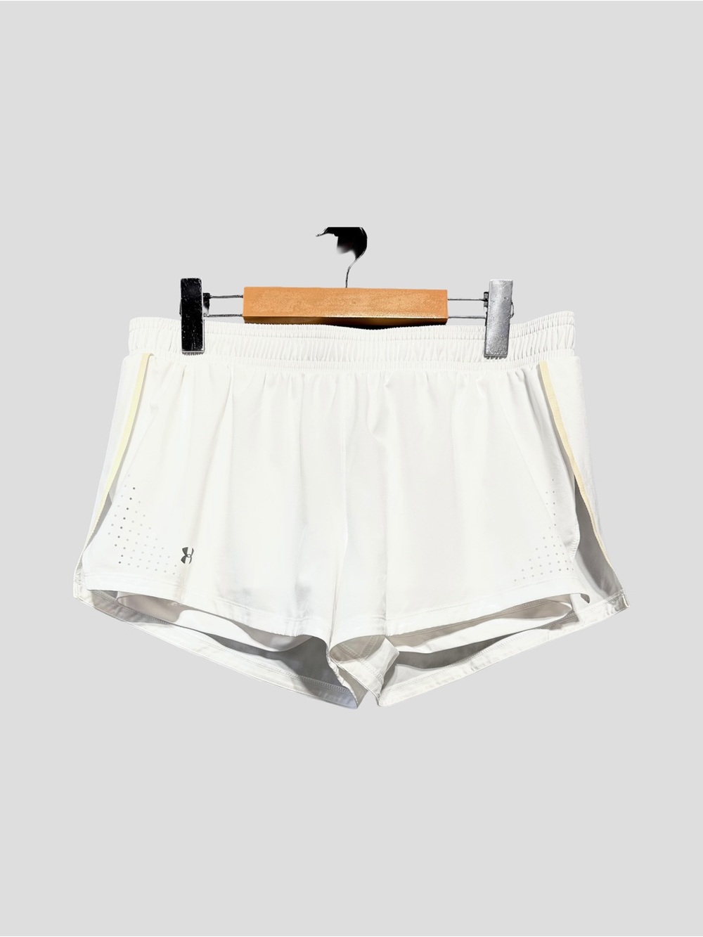 UNDER ARMOUR White Run Short Side Slit Tennis Athleisure M